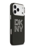DKNY для iPhone 17 Pro Max чехол PU Metal Studs Stack logo & Camera Hard Black