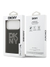 DKNY для iPhone 17 Pro Max чехол PU Metal Studs Stack logo & Camera Hard Black