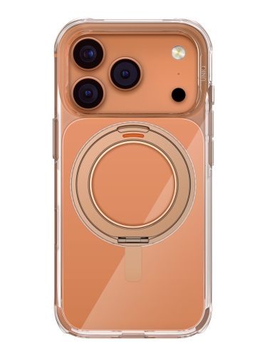 Uniq для iPhone 17 Pro чехол Swivix with 360-Rotating stand Taupe Gold (Magsafe)