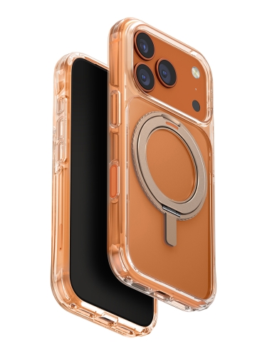 Uniq для iPhone 17 Pro чехол Swivix with 360-Rotating stand Taupe Gold (Magsafe)