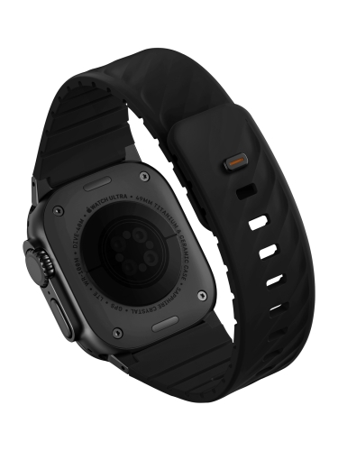 Uniq для Apple Watch 49-40 mm ремешок FLUO Silicone Rubber Black