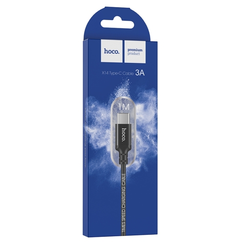 HOCO кабель X14 Times speed charging data cable Type-C (1 метр) Black