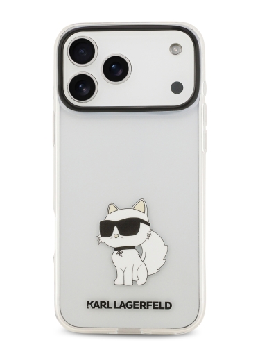Karl Lagerfeld для iPhone 17 Pro чехол IML NFT Choupette Hard Transparent
