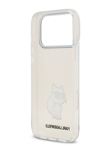 Karl Lagerfeld для iPhone 17 Pro чехол IML NFT Choupette Hard Transparent