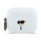 Karl Lagerfeld для Airpods Pro 3 чехол Silicone case with ring NFT 3D Karl White
