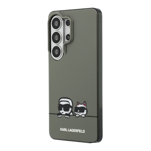 Karl Lagerfeld для Galaxy S26 Ultra чехол IML Sketch Karl & Choupette On Line Hard Black (MagSafe)
