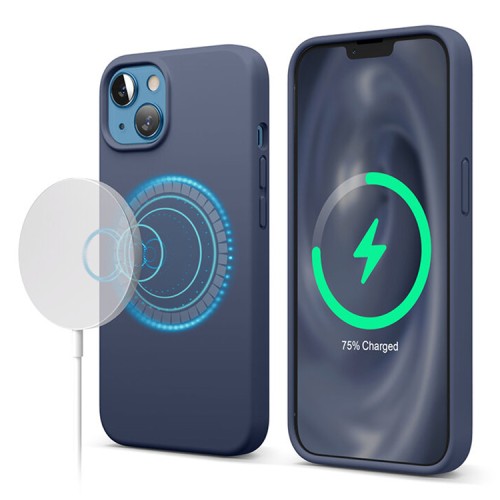Чехол Elago MagSafe Soft Silicone для iPhone 13, синий