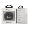 Чехол Guess PU leather 4G metal logo с карабином для Airpods 3 (2021), серый