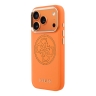 Guess для iPhone 17 Pro чехол PU with Perforated 4G logo Metal camera Hard Orange (MagSafe)