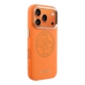 Guess для iPhone 17 Pro чехол PU with Perforated 4G logo Metal camera Hard Orange (MagSafe)