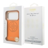 Guess для iPhone 17 Pro чехол PU with Perforated 4G logo Metal camera Hard Orange (MagSafe)