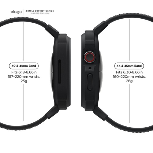 Чехол с ремешком Elago Armor band для Apple Watch 41/40 мм, черный