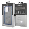 Чехол Mercedes Double layer Stars Hard для iPhone 14 Pro, черный/синий