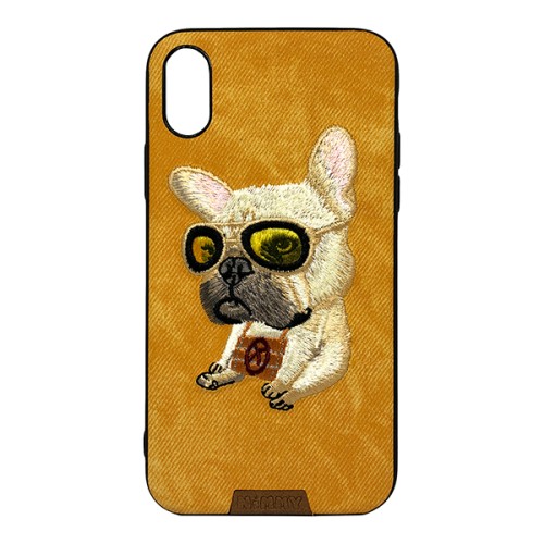 Чехол Nimmy Pet Denim для iPhone XS Max, Бульдог
