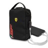 Сумка-барсетка Ferrari Handbag PU SF logo для смартфонов, черный