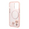 Чехол Lagerfeld Karl&Choupette Hard для iPhone 13 Pro Max, розовый (MagSafe)