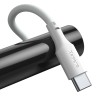 Кабель Baseus Simple Wisdom Data Cable Kit USB на Type-C 5A (1.5 м), белый (2 шт.)