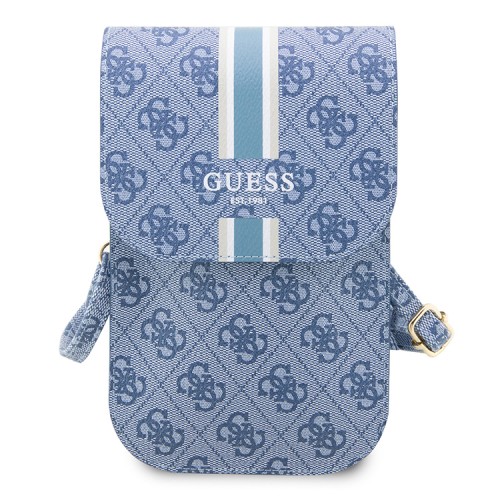 Сумка Guess Wallet Bag 4G Stripes для смартфонов, голубая