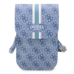 Сумка Guess Wallet Bag 4G Stripes для смартфонов, голубая