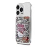 Hello Kitty магнитный бумажник Wallet Cardslot MagSafe PU leather Graffiti Tags Beige