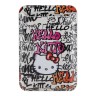 Hello Kitty магнитный бумажник Wallet Cardslot MagSafe PU leather Graffiti Tags Beige