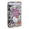 Hello Kitty магнитный бумажник Wallet Cardslot MagSafe PU leather Graffiti Tags Beige