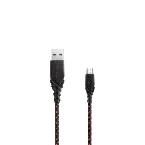 Кабель EnergEA NyloGlitz USB-A/micro-USB (0.18 м), красный