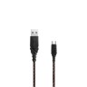 Кабель EnergEA NyloGlitz USB-A/micro-USB (0.18 м), красный