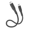 EnergEA Кабель FLOW USB-C to USB-C 3.2 Gen2 PD240W/20Gbps 5A Nanoweave Magnetic tie Black 30cm