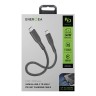 EnergEA Кабель FLOW USB-C to USB-C 3.2 Gen2 PD240W/20Gbps 5A Nanoweave Magnetic tie Black 30cm