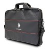 U.S. Polo Assn. для ноутбуков 15" сумка Computer Bag Textured pattern Double Horse logo Black