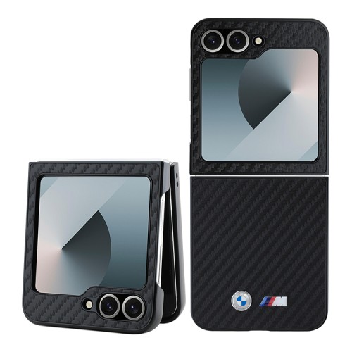 BMW для Galaxy Z Flip 6 M-Collection PU Carbon Black