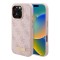 Guess для iPhone 16 Pro Max чехол PU-кожа 4G Plate metal logo Hard Pink (MagSafe)