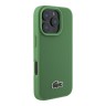 Lacoste для iPhone 16 Pro Max чехол PC/TPU&PVC iconic Woven logo Green (MagSafe)