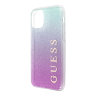 Чехол Guess Glitter Logo Hard Gradient для iPhone 11, розовый/голубой