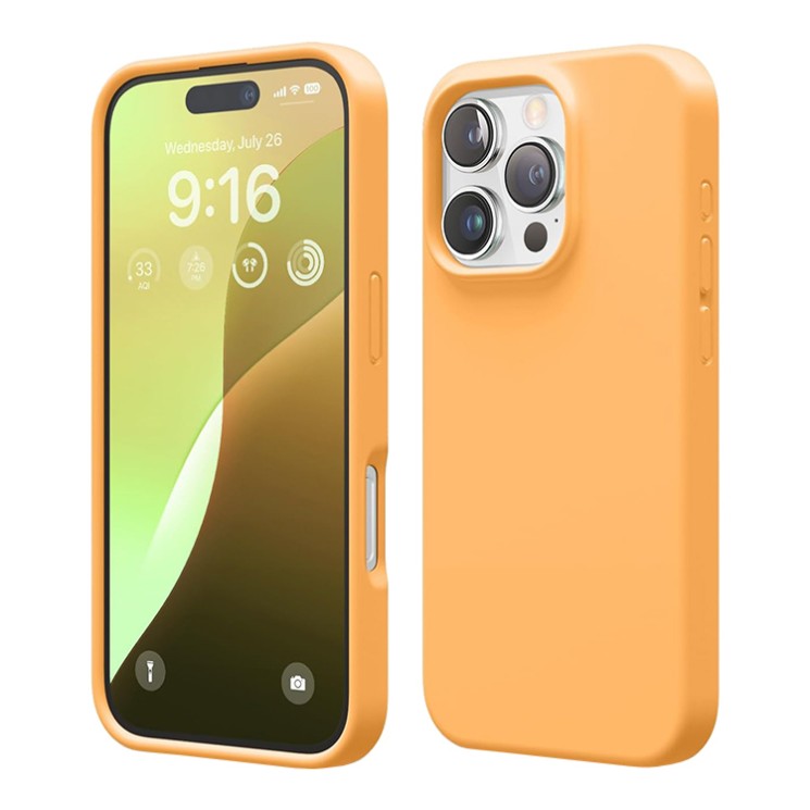Elago для iPhone 16 Pro чехол Soft silicone (Liquid) Orange