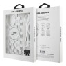 Karl Lagerfeld для iPhone 16 Pro чехол Crossbody PC/TPU NFT Karl&Choupette Head прозрачный (MagSafe) +Cord