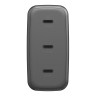Energea СЗУ AmpCharge GaN100, 3USB-C PD/PPS/QC3.0 total 100W Gunmetal