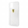 Чехол Ferrari On-Track Printed logo Hard для iPhone 12 | 12 Pro, прозрачный