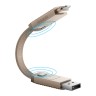 Energea Кабель Bazic GoCharge AluCable 4-in-1 (In USB-A/C, Out USB-C/Lightning) 60W Gold 15cm