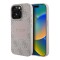 Guess для iPhone 15 Pro Max чехол PU 4G with Round Patch Metal logo Hard Pink (MagSafe)