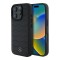 Mercedes для iPhone 16 Pro чехол Leather Waves Metal logo Hard Black