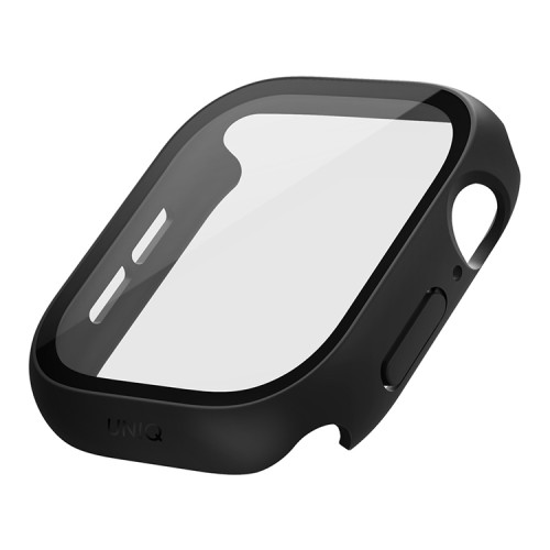 Uniq для Apple Watch 46 mm чехол Nautic +9H glass Water-resistant IP68 Black