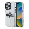 Karl Lagerfeld для iPhone 15 Pro Max чехол PC/TPU Sketch Karl Ikonik Transparent (MagSafe)