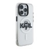 Karl Lagerfeld для iPhone 15 Pro Max чехол PC/TPU Sketch Karl Ikonik Transparent (MagSafe)
