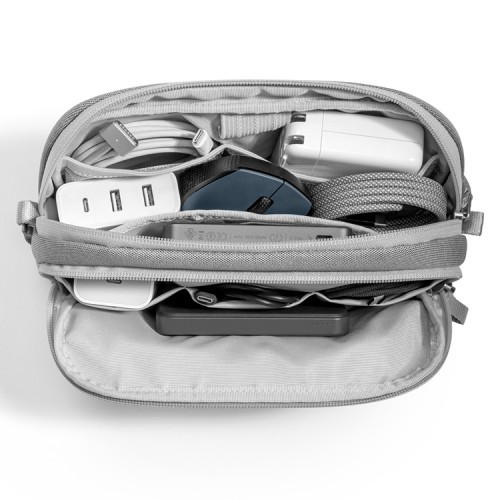 Tomtoc Travel сумка для аксессуаров Light-T12 Electronic Accessory Pouch M 1.8L Gray