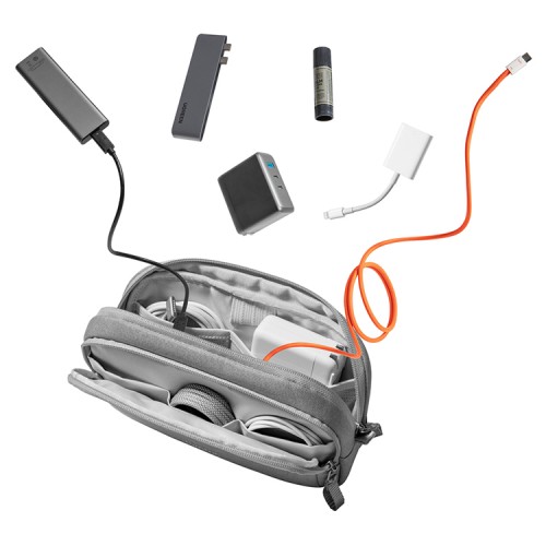 Tomtoc Travel сумка для аксессуаров Light-T12 Electronic Accessory Pouch M 1.8L Gray