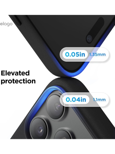 Elago для iPhone 17 Pro Max чехол Magnetic PU Leather Black (MagSafe)