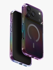 Uniq для iPhone 17 Pro чехол Iridescia (holographic) Midnight Quartz (Magsafe)