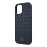 Чехол Mercedes Liquid Silicone Stars Hard для iPhone 12 Pro Max, синий